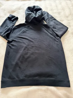 Nike pullover hoodie tonal debossed or embossed Nike swoosh logo Size L thumbnail 8