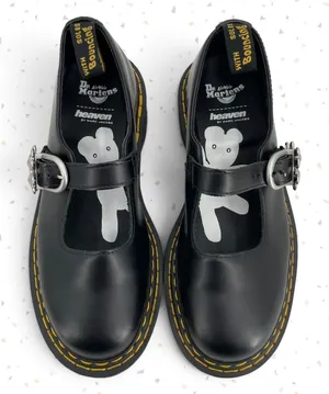 Dr. Martens x Heaven Marc Jacobs Addina Double Stitch Mary Janes Black Leather 8 thumbnail 1