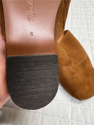 Madewell The Mylie Glove Mule in Glaze Walnut Brown Suede Size 6 thumbnail 10