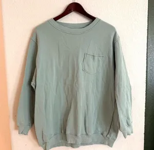 Aerie Womens Sweatshirt Light Blue Pullover Heart Graphic Back Size Medium thumbnail 1