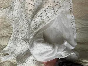 Crochet Tank Top White Size S petite thumbnail 4