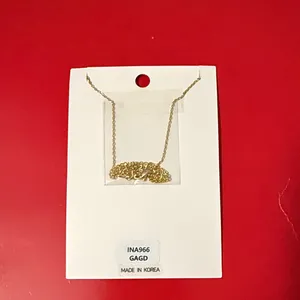 NWT Georgia Brass Necklace Gold thumbnail 2