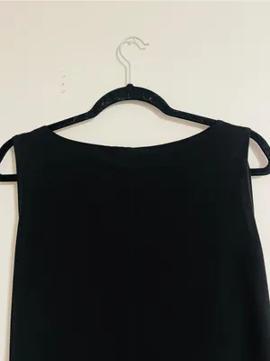 Vintage 90’s Ronni Nicole Black Boho Chic Sleeveless Mini Dress Beaded Neck Sz 8 thumbnail 15