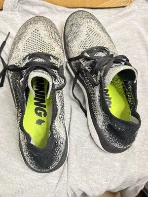 Nike Free Rn Flyknit 2018 White Black Womens Size 9.5 thumbnail 6