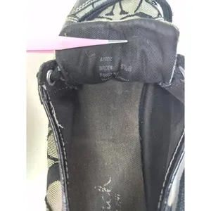 COACH Signature Francesca Sneakers Lace Up Black Grey Women’s Size 5 1/2 B Logo thumbnail 9