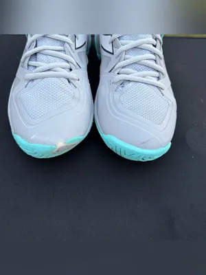 diadora B.Icon 2 AG All Ground Sneakers Athletic Silver Aruba Blue walk Sz 9.5 thumbnail 5