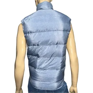 Miller Vintage Women’s Size XS Denim Blue Goose Down Snap Up Puffer Vest thumbnail 3