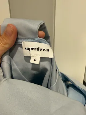 superdown Dusty Blue Molly Dress One-Shoulder thumbnail 4