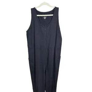 Torrid Active 3 Black Jumpsuit with Pockets EUC Size 3 thumbnail 6