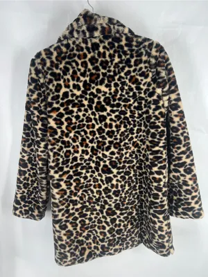 Altar’d State Leopard Print Faux Fur Coat Size Small Mob Wife thumbnail 10