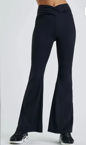Year Of Ours Veronica‎ Flare Leggings Black Yoga Pants Size M thumbnail 1