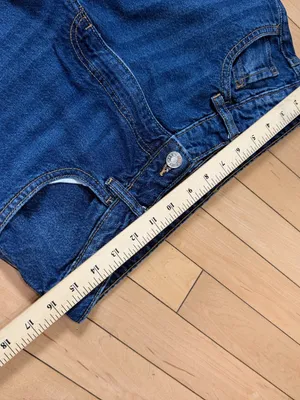 Mango MNG Wide Leg Classic Blue Denim Jeans Size 10 thumbnail 5