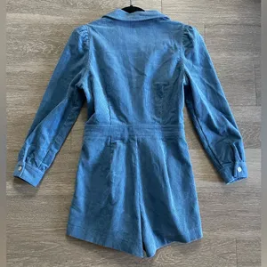 Corduroy Romper, Blue thumbnail 2