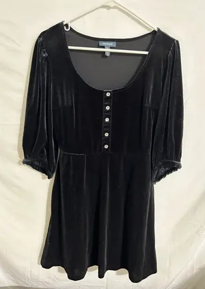 ModCloth Black Velvet Dress‎ thumbnail 1