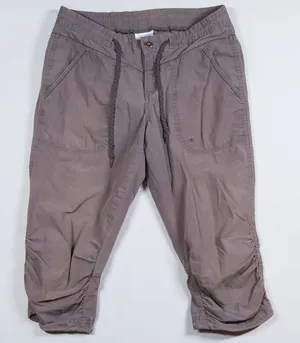 Columbia‎ Capri Pants Womens 6 Gray Ruched Hem Hiking Outdoor Utility Crop Capri thumbnail 1