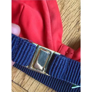 Rye $205 Zesty Grosgrain-trimmed Triangle Bikini, Red/Blue, XS, EUC, Worn Once thumbnail 5