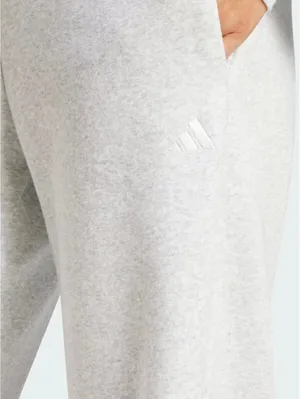 Adidas Essentials Small Logo Feel Cozy Open-Hem Pants Light Grey Heather Medium thumbnail 5