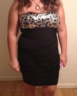 Black sequin dress Size 2X thumbnail 1