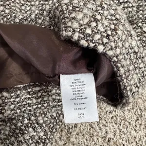 Talbots Brown Tweed Wool Blend Pencil Skirt Size 6 Business Professional Boucle thumbnail 3