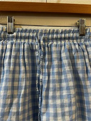 Frankies Bikinis Lou High Waist Gingham‎ Shorts in Bluebell Size XS thumbnail 6