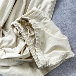 Hollister Parachute Baggy Pants Women XS Cream Adjustable Rise Cinch Hem 8479 thumbnail 7