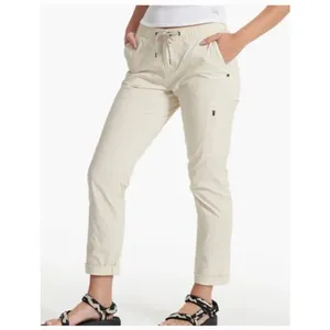Vuori Womens Cream‎ Ripstop Pants Sz S Hiking Outdoors Ankle Climbing thumbnail 3