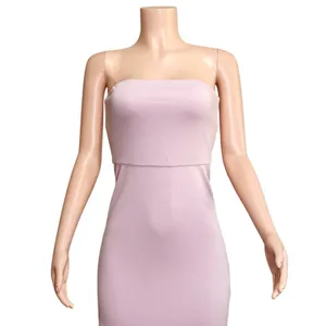 NBD Dream High Slit Strapless Gown, Lilac, Medium thumbnail 10