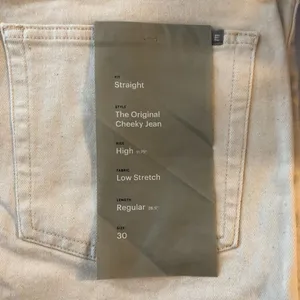 Everlane Womens The Original Cheeky Jean Ecru Ivory 30 Crop thumbnail 7