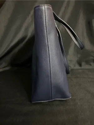 Tommy Hilfiger Dark Blue Embossed Logo Tote Handbag Purse NWT thumbnail 6