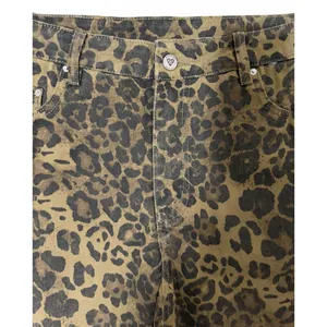 AELFRIC EDEN Jeans Denim Leopard Print Brown‎ Camo Baggy Wide Leg Unisex Size 34 thumbnail 9