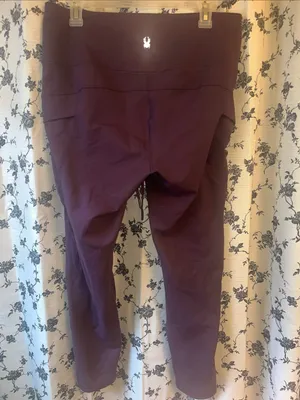 Spyder Active Sport Women's Purple High Waisted Stretch Cargo Leggings thumbnail 6