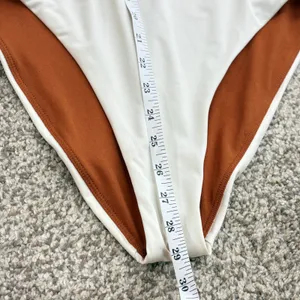 Nike Explore Wild Cutout Swimsuit Womens LG‎ Beige One Piece Beach Vacation thumbnail 13