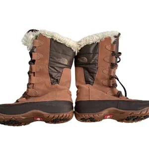 The‎ North Face Shellista Snow Boots Womens 9 Brown Tan Faux Fur Primaloft Suede thumbnail 3