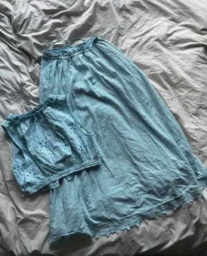 free people blue skirt and top set size xs retails for 168 thumbnail 4