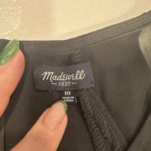 Madewell Size-10 Womens Jumpsuit Black‎ Sleeveless Silk Yoke Formal thumbnail 2