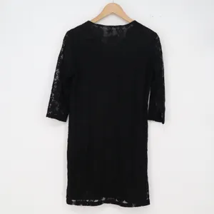 Unbranded Dress Womens Small Shift Black Floral Lace 3/4 Sleeve Lined Excellent thumbnail 2