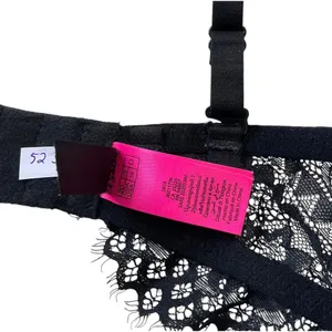 & Other Stories Black Lace Rhinestones Push Up Bra Women Size 34D | 52-16 thumbnail 2