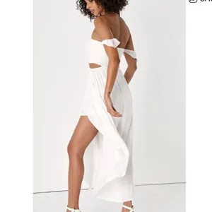 LUSH White cutout Off-the-Shoulder Maxi Dress thumbnail 3