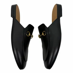 Gucci Princetown Horsebit Slipper Mules Black Leather Size 41.5 thumbnail 7
