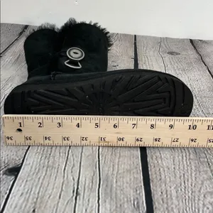 UGG Black Fur-Lined size 6 short boots thumbnail 8