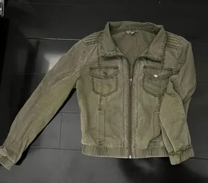 Rubbish Olive Army Green Jacket Small thumbnail 1