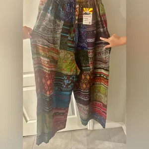 Rising International Patchwork Overalls Blue Size M thumbnail 5