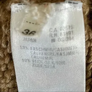 Escada cashmere/silk tan turtleneck sweater thumbnail 11