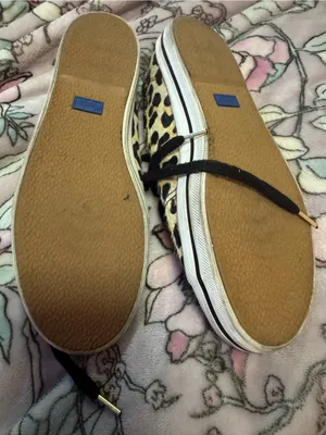 Keds Women’s Leopard Print Low-Top Sneakers in Black and Tan thumbnail 4
