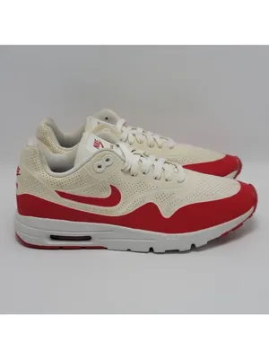 Men's Nike Air Max 1 Ultra Moire Sneakers Size 7.5 White Red thumbnail 13