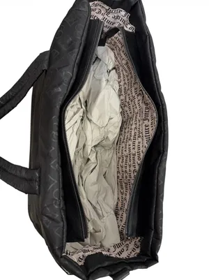 NEW Juicy Couture Black Monogram XL Travel Weekender Tote Bag thumbnail 10