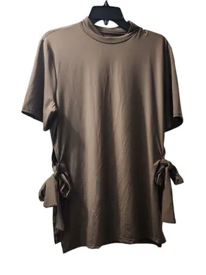 Unbranded Blouse Size Medium Slits Up The Sides That Tie‎ thumbnail 1