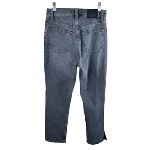 Abercrombie Fitch 90s‎ Straight Ultra High Rise Gray Wash Denim Jeans Size 2R 26 thumbnail 2