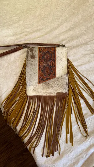 American Darling Cowhide Purse Fringe thumbnail 2