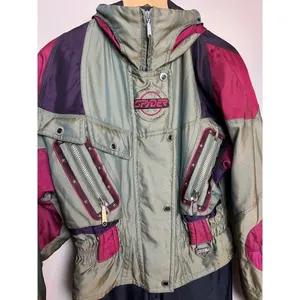 VTG Spyder Ski Suit Iridescent Green Women's Sz. 8 thumbnail 4